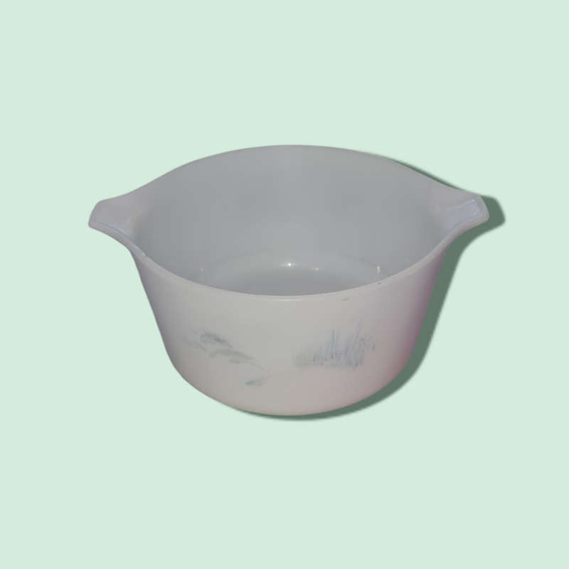 MILK GLASS BOWL MADE IN ENGLAND
