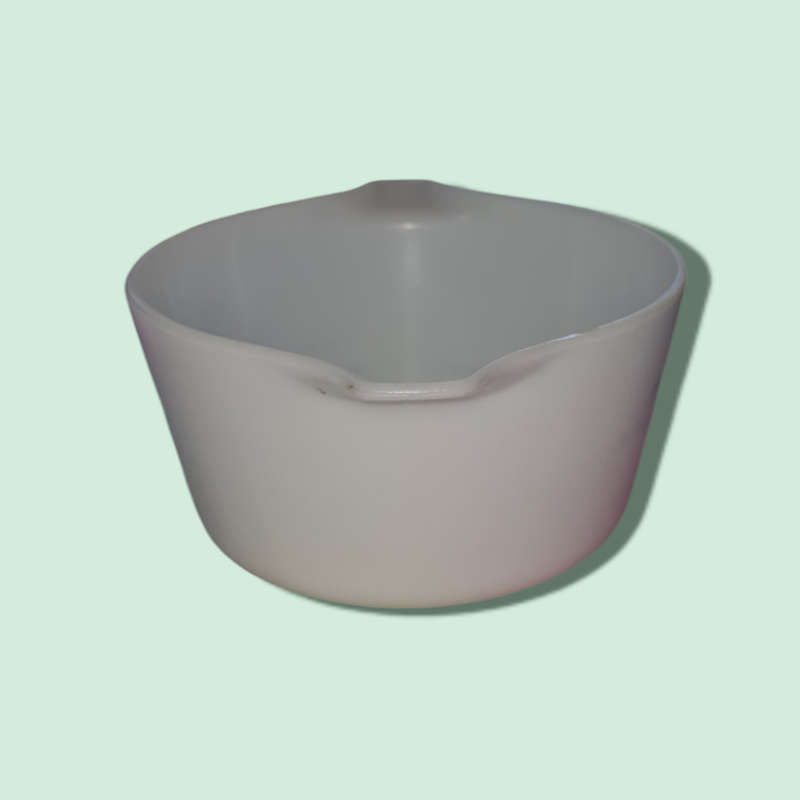 MILK GLASS BOWL MADE IN ENGLAND