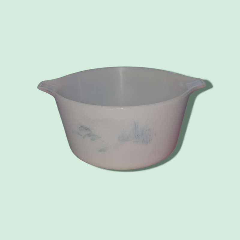 MILK GLASS BOWL MADE IN ENGLAND