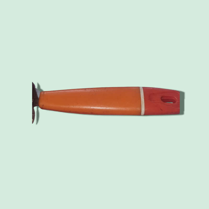 Vintage ORANGE Handle PRESTIGE Pull Through Knife Sharpener