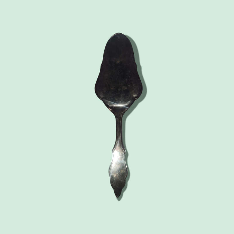 Vintage Pie and Cake Server Floral Design