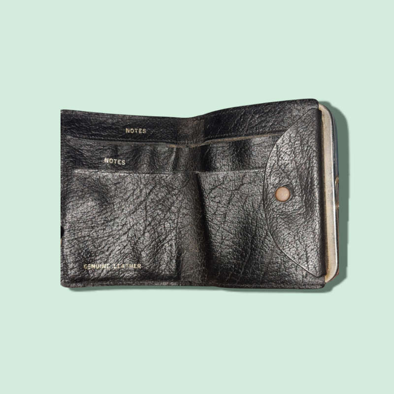 Genuine leather clutch purse