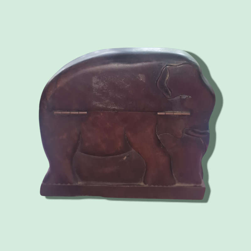 Wood Elephant Cigarette Holder Hand Carved