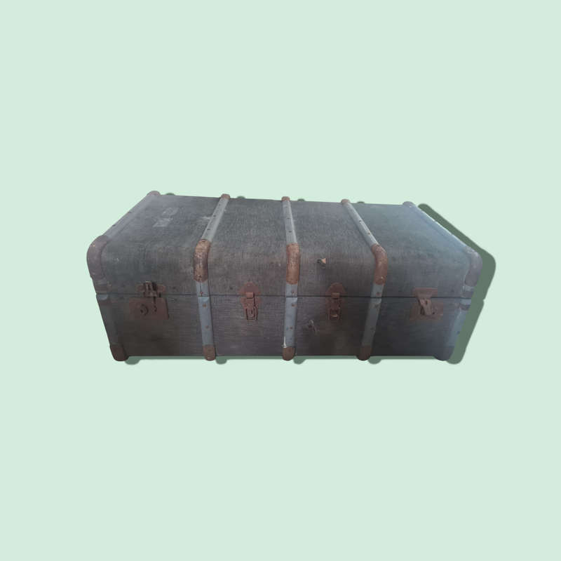 Large Trunk Travel Storage Suitcase