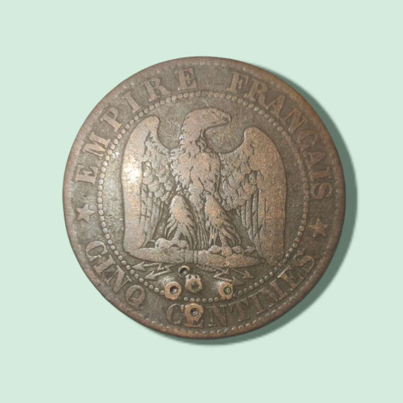 France 5 Centimes Napoleon III 1855