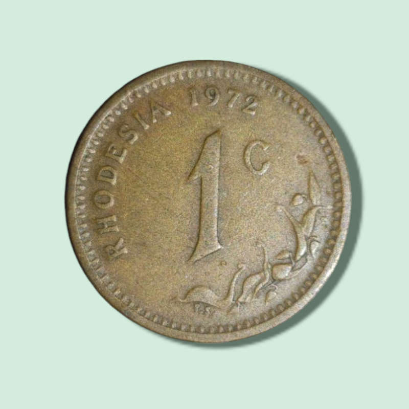 1972 PROOF One Cent of Rhodesia (VERY RARE)