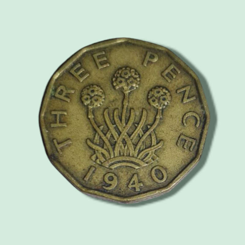 GREAT BRITAIN COIN, THREE PENCE 1940