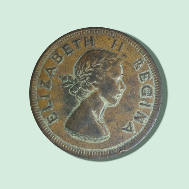 1951 Southern Rhodesia 1 Penny King George VI
