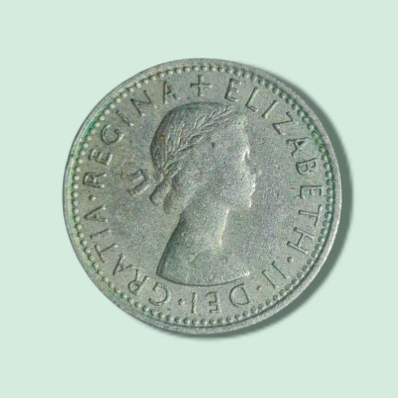 1967 Great Britain Six 6 Pence Queen Elizabeth II Coin