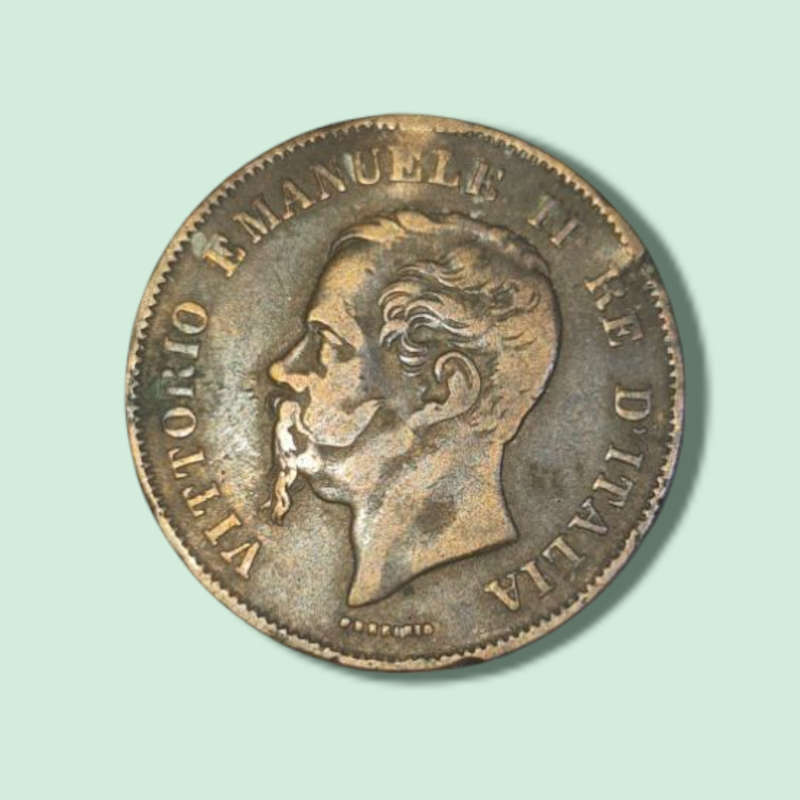 ITALY - Vittorio Emanuele II - 5 Centesimi - 1867