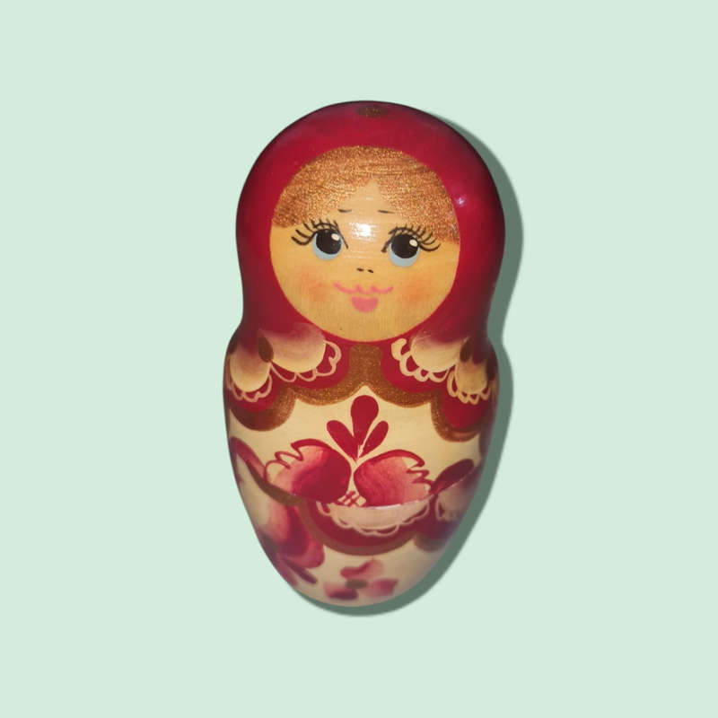 Vintage Russian Nesting Dolls, Hand painted, Rare Vintage Collectible