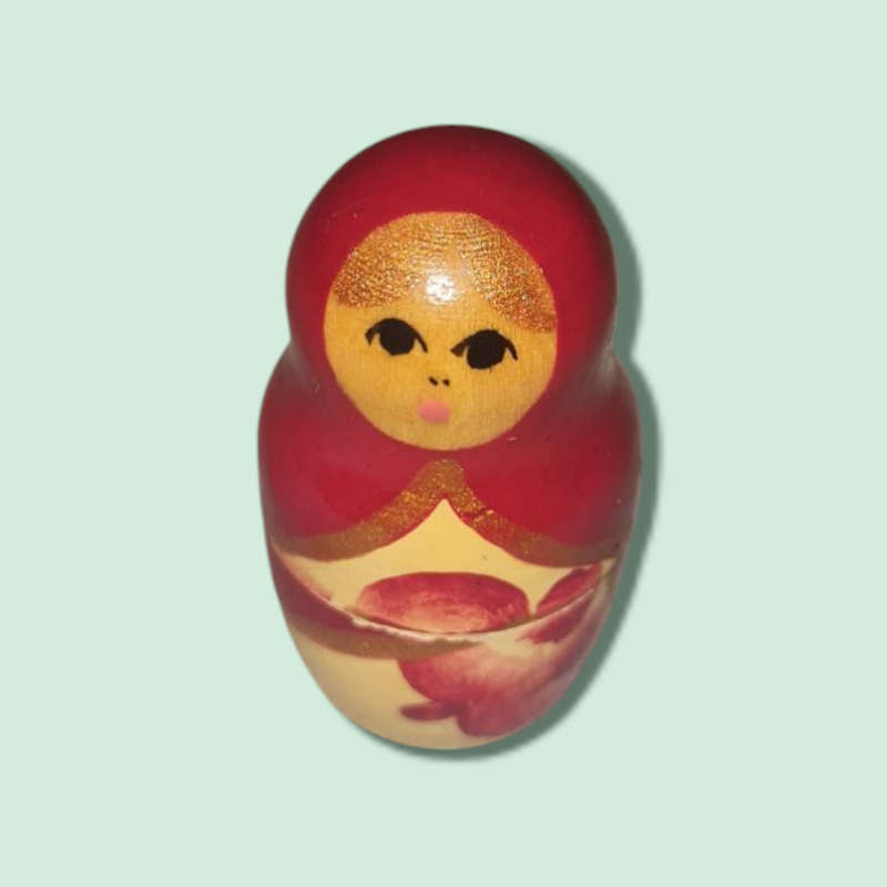Vintage Russian Nesting Dolls, Hand painted, Rare Vintage Collectible