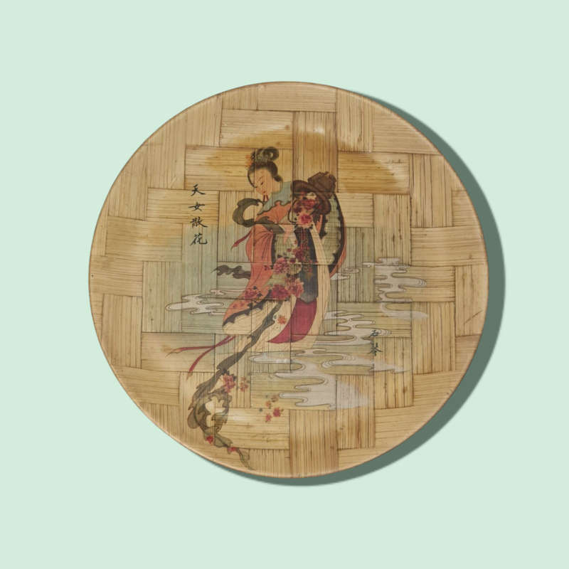 Chinese Bamboo Woven Plate
