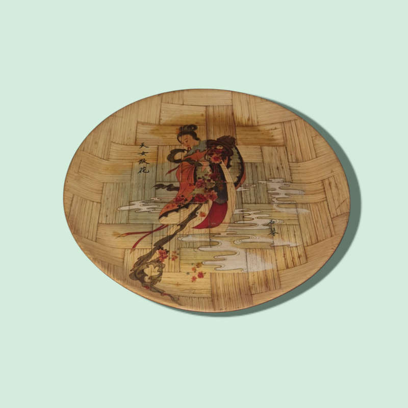 Chinese Bamboo Woven Plate