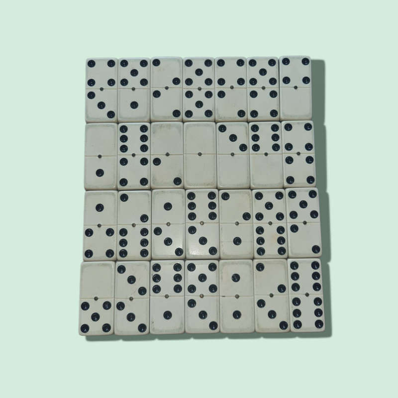 Set Of 28 Antique Dominos Game