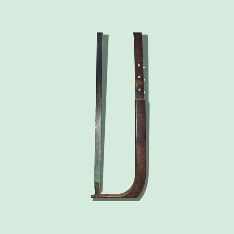 Vintage Hand Metal Saw
