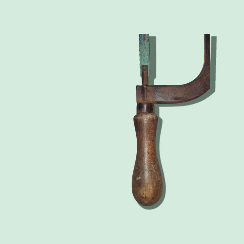 Vintage Hand Metal Saw