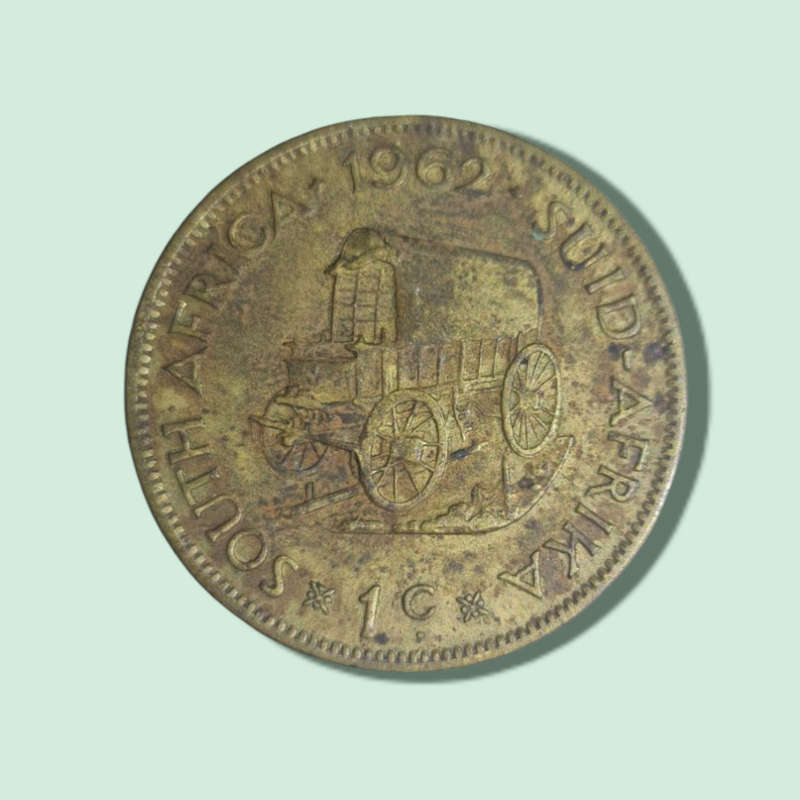 1962 South Africa 1 Cent Gem