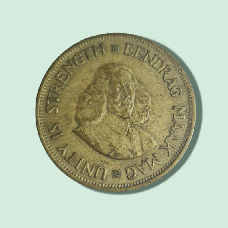 1962 South Africa 1 Cent Gem