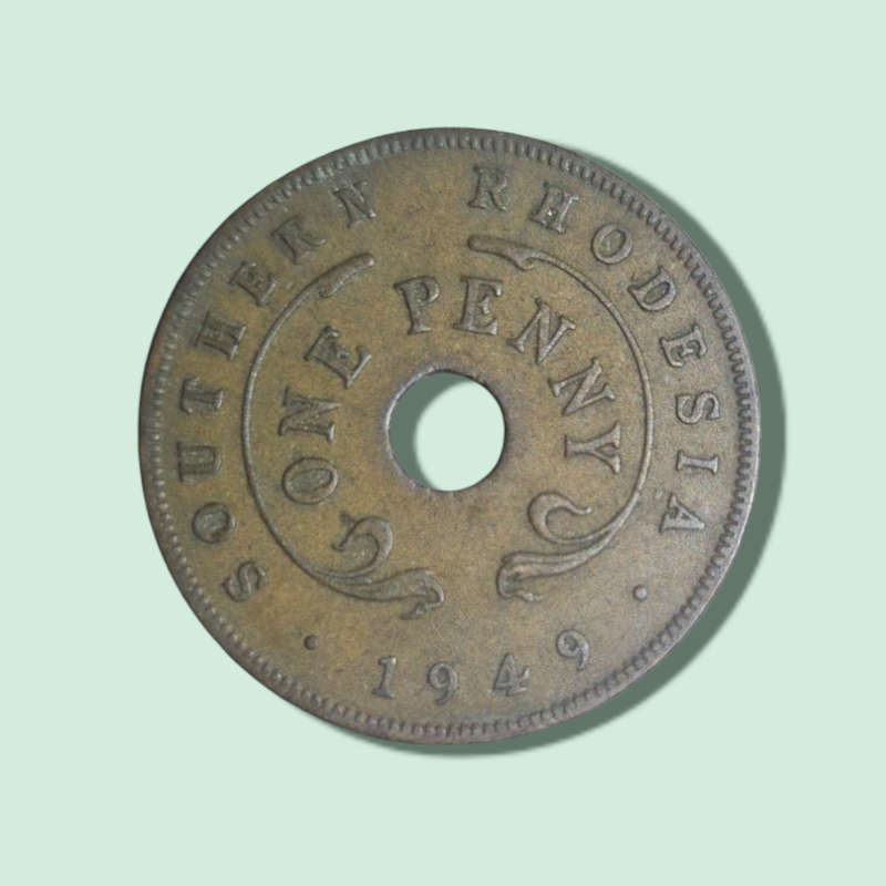 1949 One Penny Southern Rhodesia