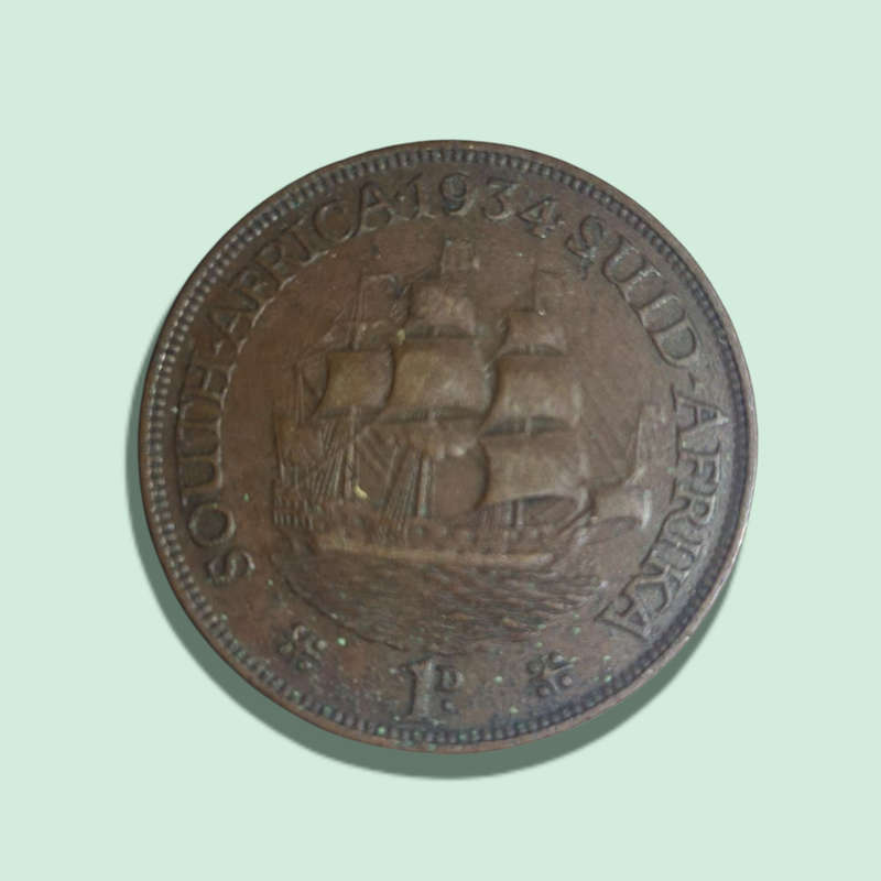 Africa South 1 Penny 1934.