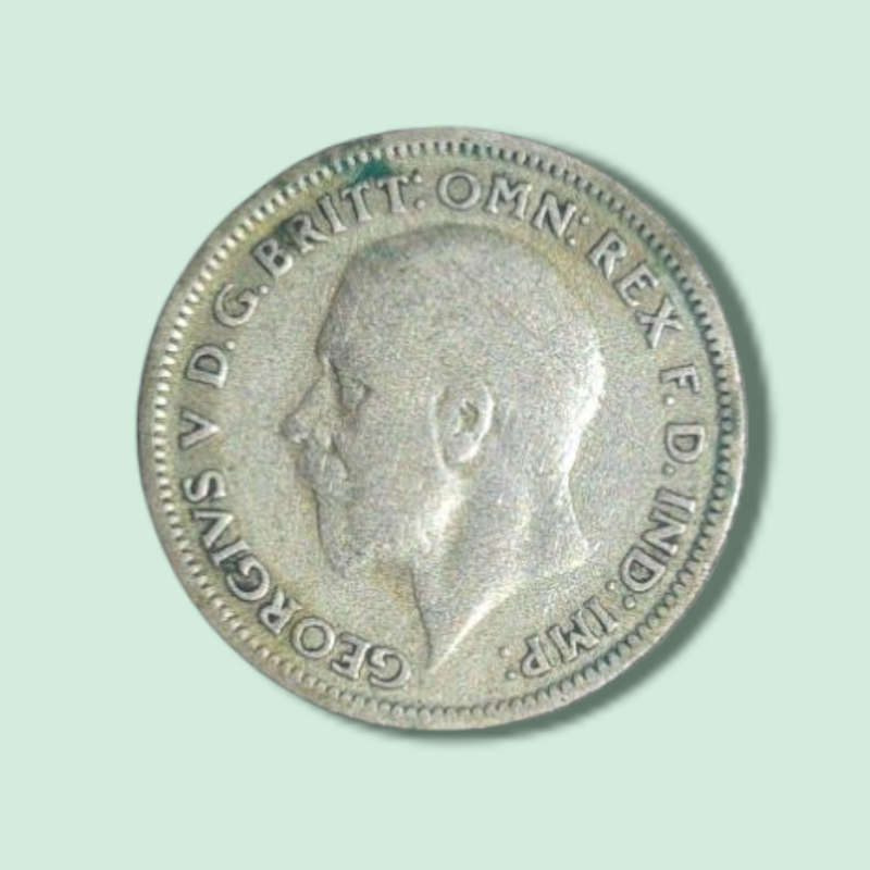 1930 Great Britain 6 Pence Silver Coin