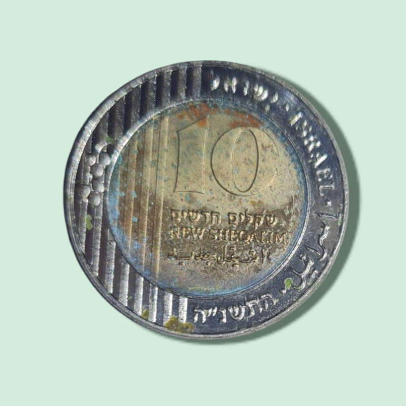 Israel 10 New Sheqalim Palm Tree Coin