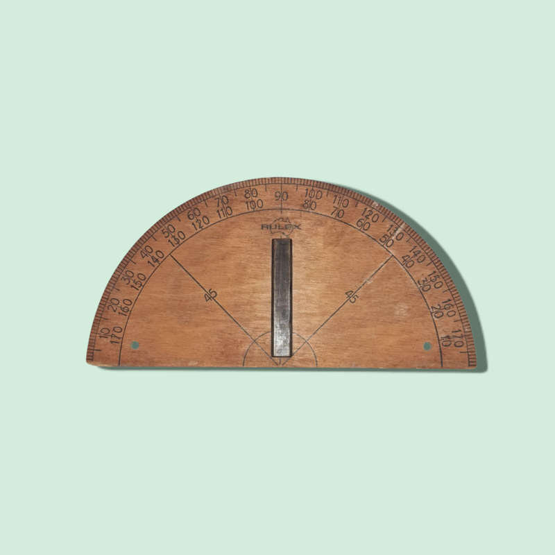 Wooden Degree Protractor