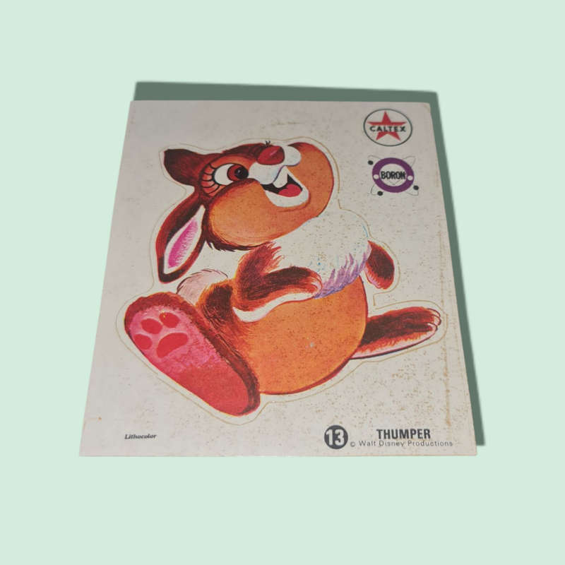 Early 1970's Caltex Boron Walt Disney Goofy Stickers
