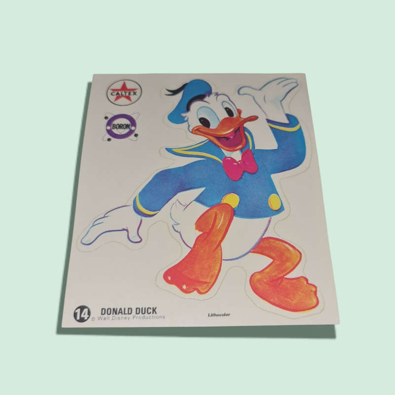 Early 1970's Caltex Boron Walt Disney Goofy Stickers