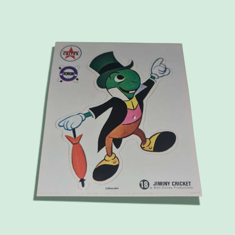 Early 1970's Caltex Boron Walt Disney Goofy Stickers