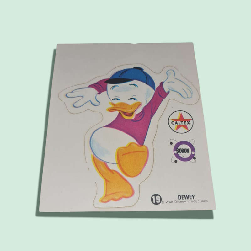 Early 1970's Caltex Boron Walt Disney Goofy Stickers