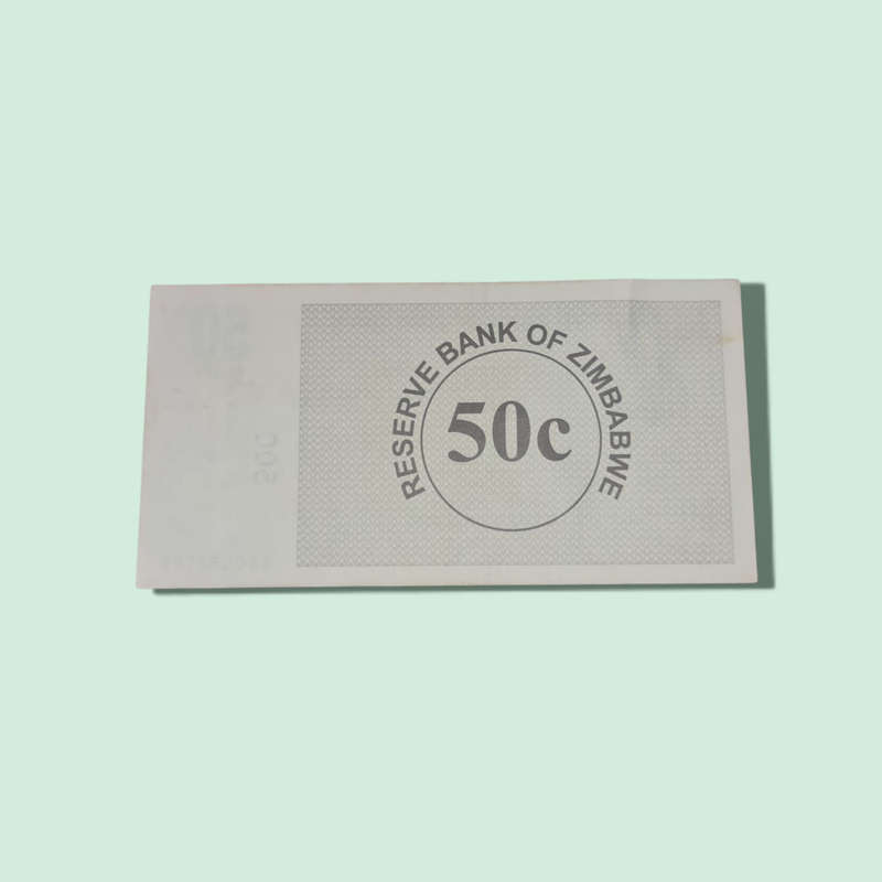 Banknote, Zimbabwe, 50 Cents