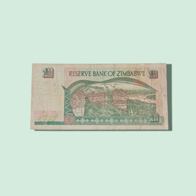 ZIMBABWE 10 Dollars 1997 Banknote