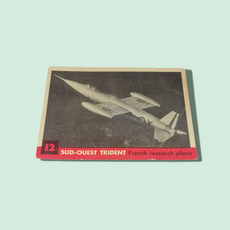 1957 KELLOGG'S ALL WHEAT cards SUD-OUEST TRIDENT FRENCH RESEARCH PLANE
