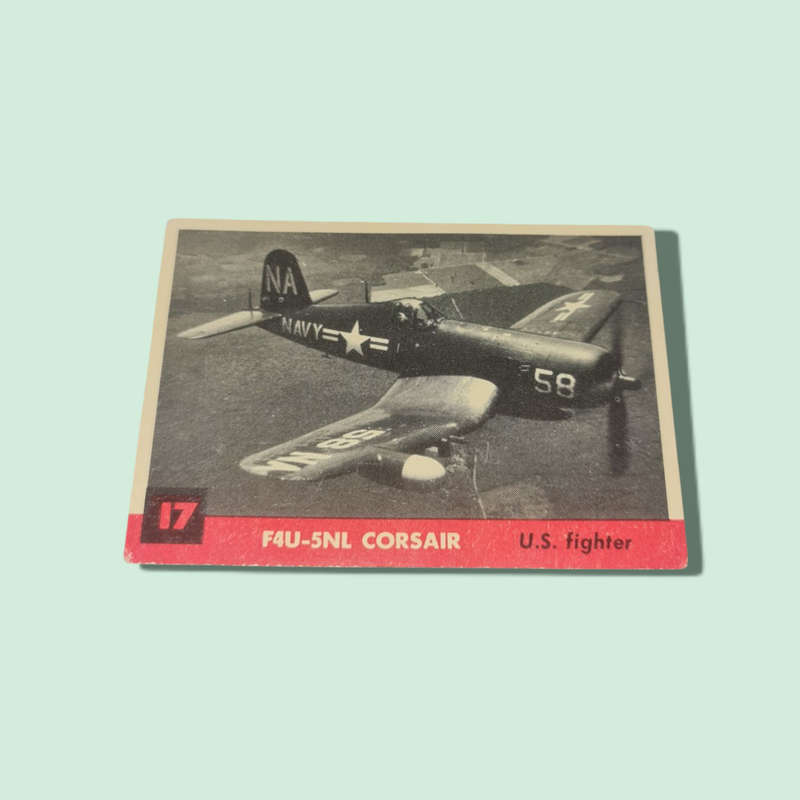 1957 KELLOGG'S ALL WHEAT cards F4U-5NL CORSAIR U.S FIGHTER