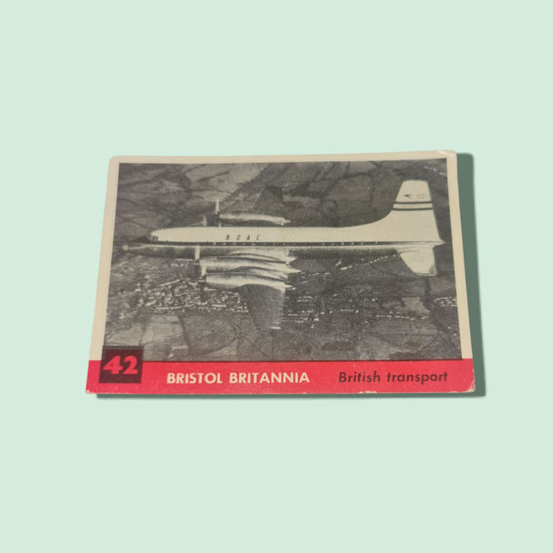 1957 KELLOGG'S ALL WHEAT cards BRISTOL BRITANNIA BRITISH TRANSPORT   collectable