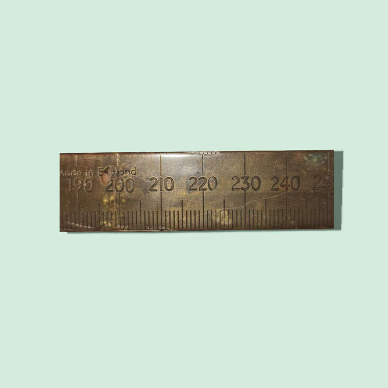 Rabone Chesterman Folding Brass Rule No 1241