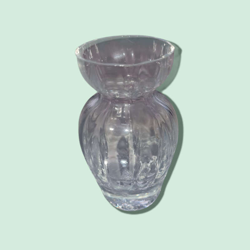 Rare Collectible Hand Blown Glass 2 Pc Mini Flower Bud Vases