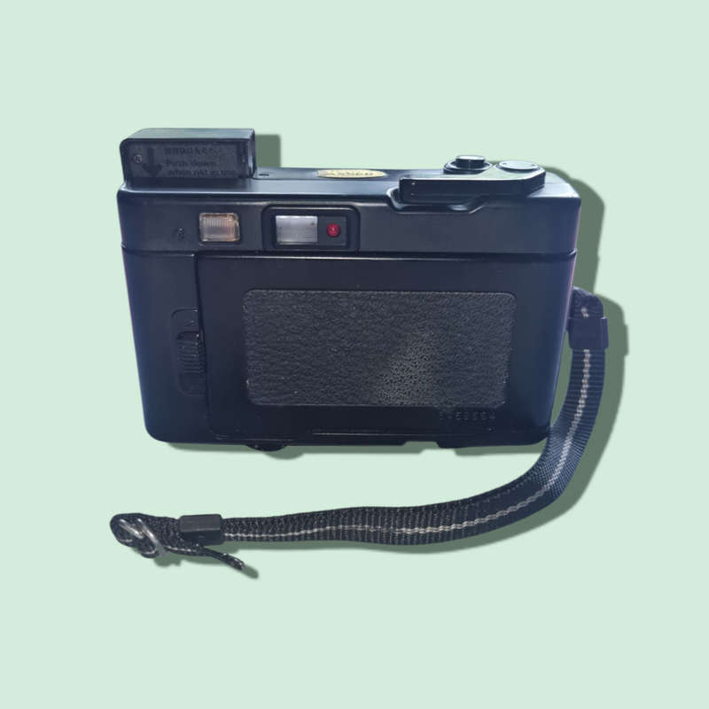 Vintage Rare Konica POP-Super Auto Point & Shoot Black Camera