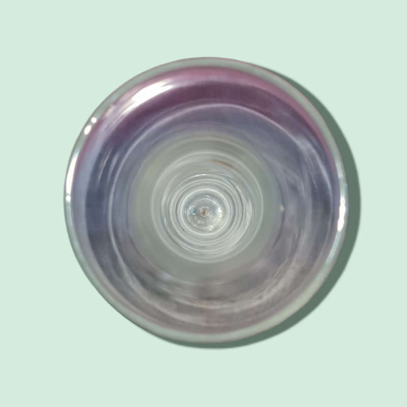Vintage Glass Bud Vase Rare With Bubble In Bottom