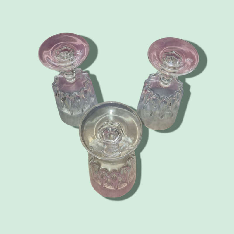 Vintage French Cristal d`Arques Durand Louvre Crystal Wine Glass Elegant Stemware