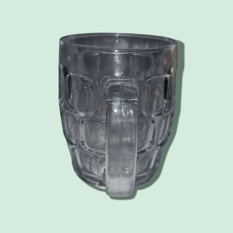 KIG Indonesia Beer Stein Mug Clear Glass