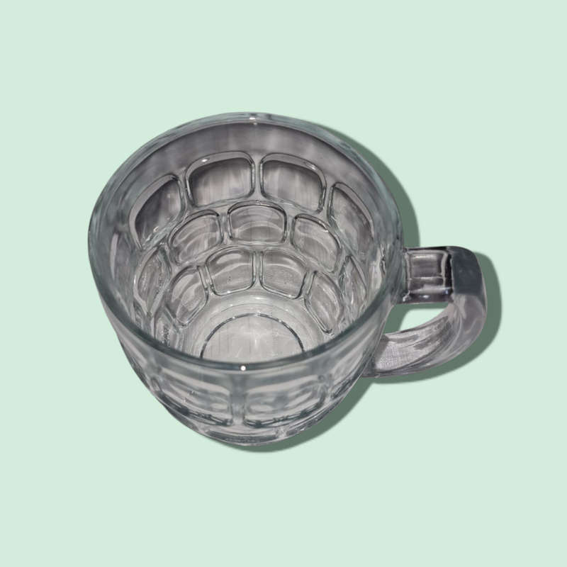 KIG Indonesia Beer Stein Mug Clear Glass