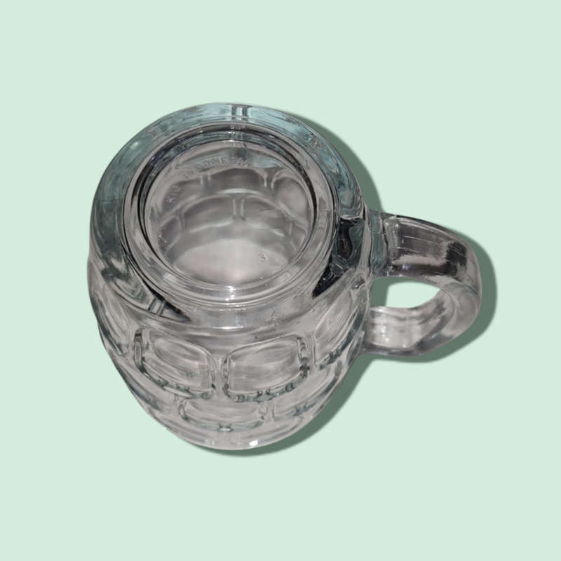 KIG Indonesia Beer Stein Mug Clear Glass