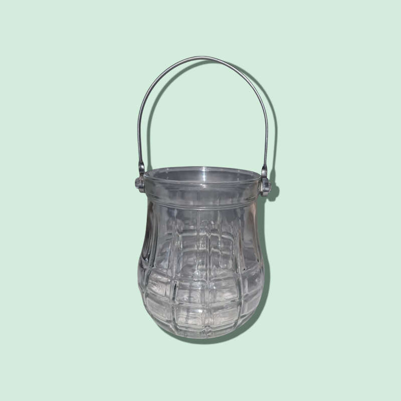 Vintage Italy Ice Bucket With Metal Handle