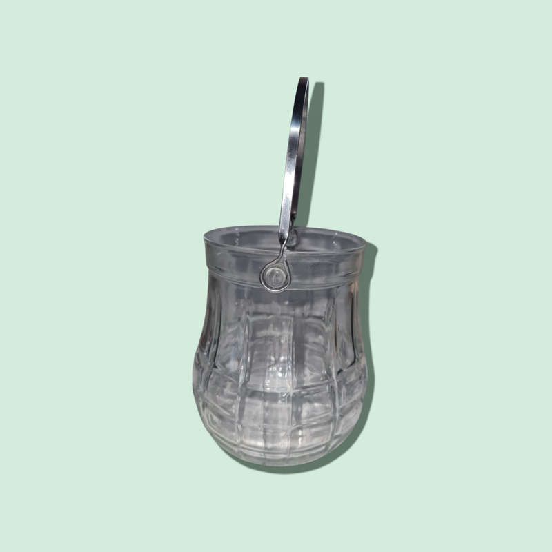 Vintage Italy Ice Bucket With Metal Handle