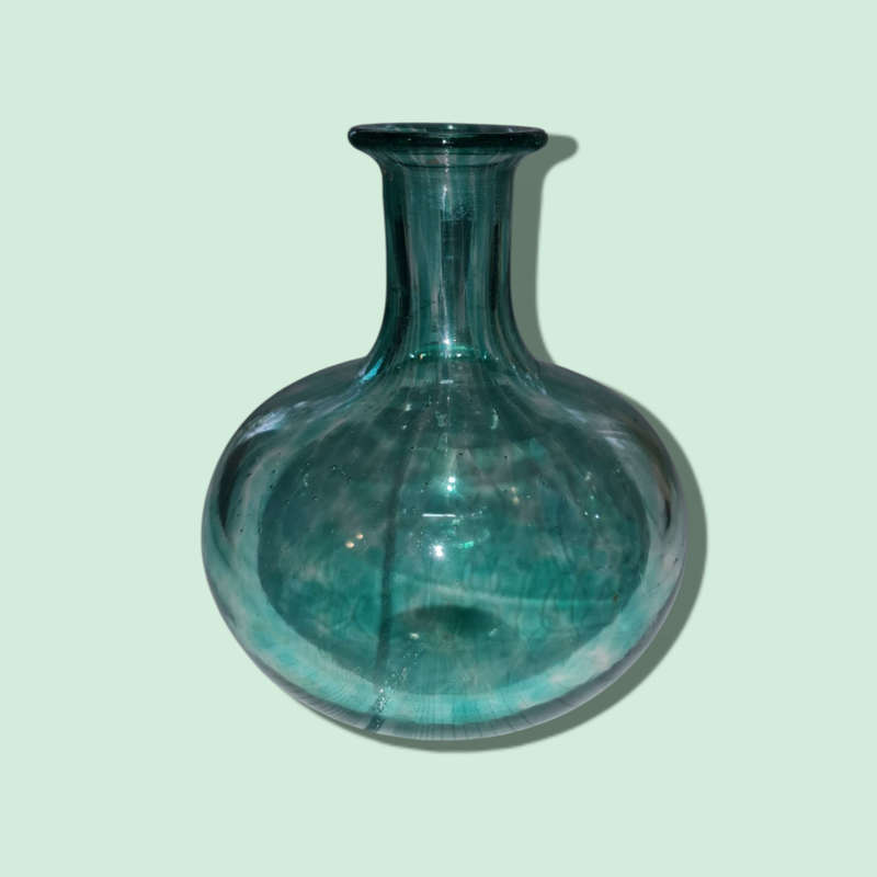 Aqua Glass vase