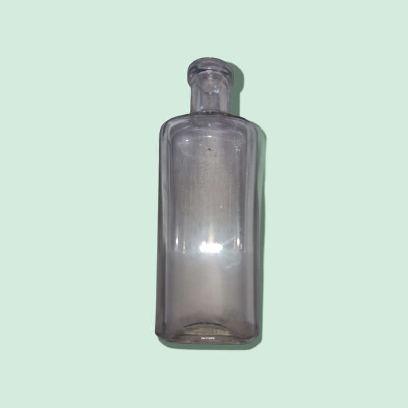 Vintage Marked Bottom Medicine Flask Bottle Look
