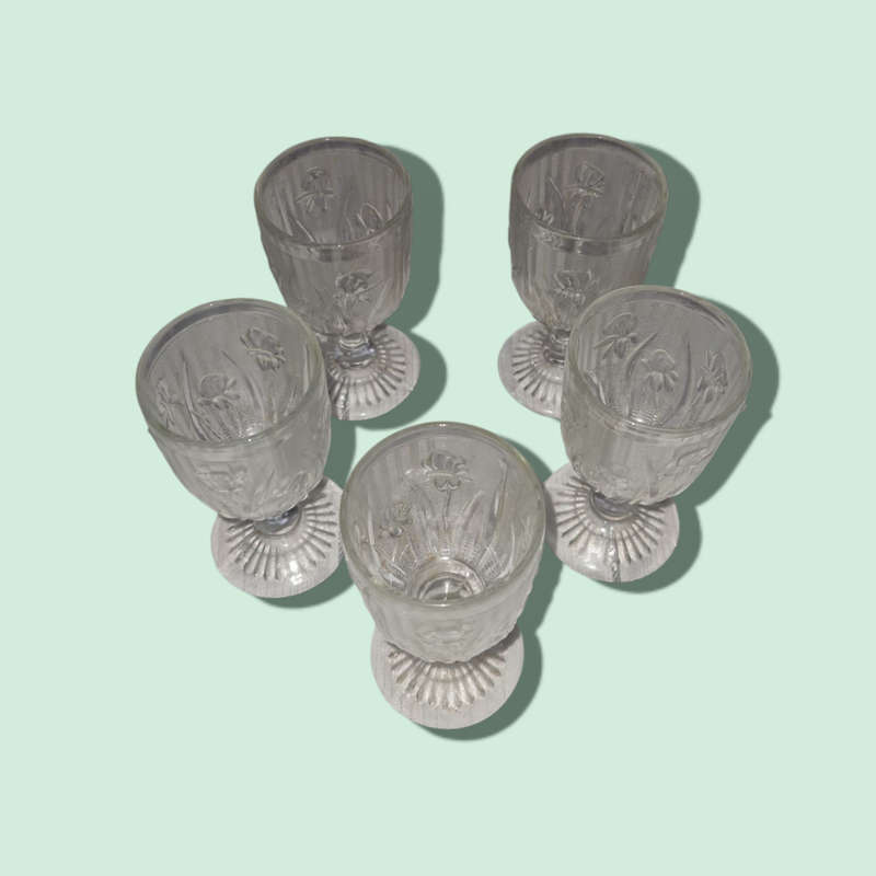 Antique Goblets Jeanette Glass